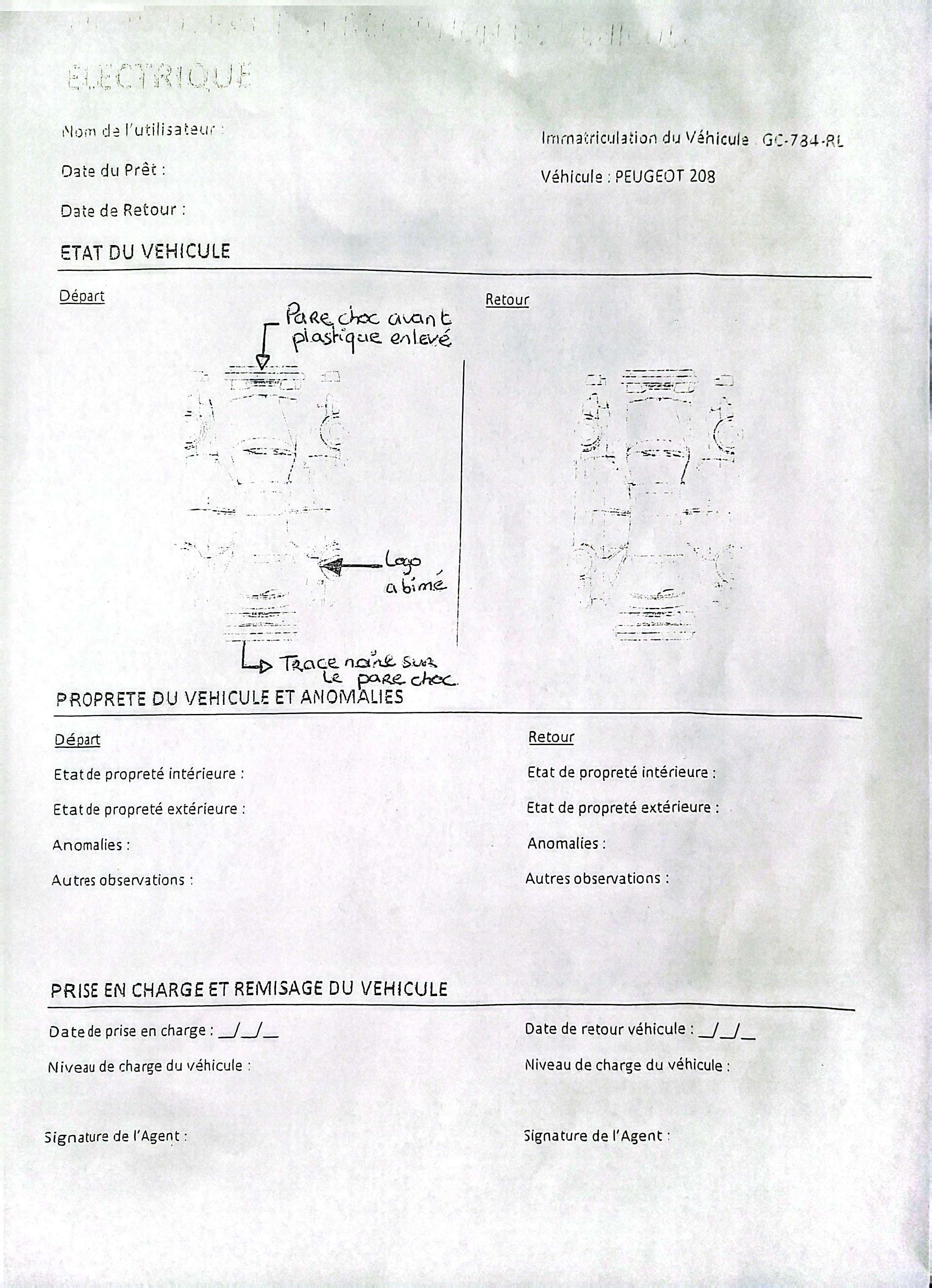 Formulaire papier